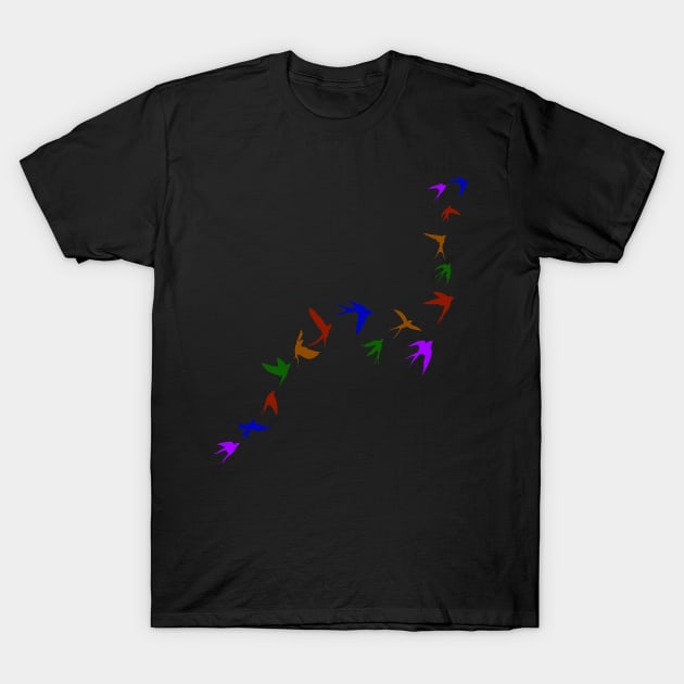 Flying swift T-Shirt by NemfisArt